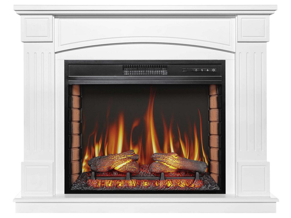 Камінокомплект ArtiFlame Boston AF28S білий з обігрівом і звуком горіння вогню Львів - фото 2