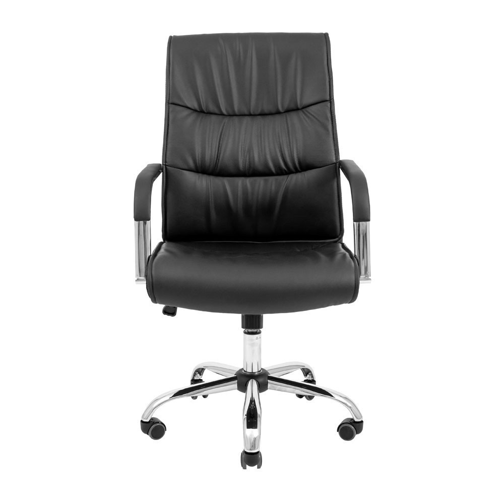 Офисное кресло руководителя Richman Toronto Хром M1 Tilt Черный Днепр - изображение 2