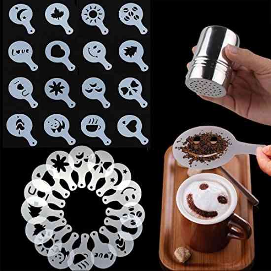 Трафареты для кофе 16 разных рисунков Винница