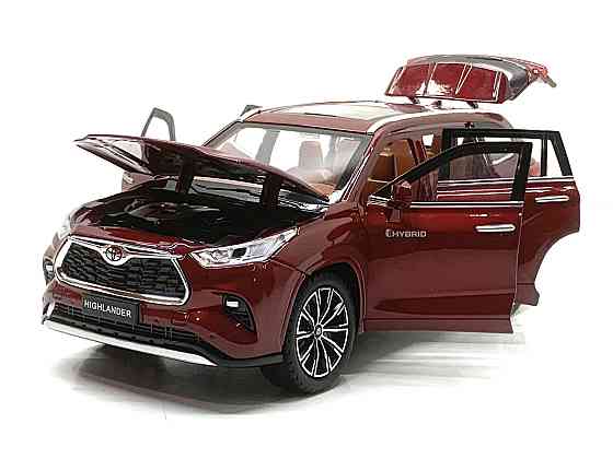 Машина Автосвит Toyota Highlander инерционная открываются двери капот багажник 21см Бордовий (AP-2024) Чернігів