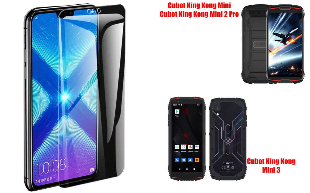 Защитное стекло NeoGlass для Cubot King Kong Mini, Mini 2 Pro, Mini 3 – ультрапрозрачное и устойчивое Киев - изображение 2
