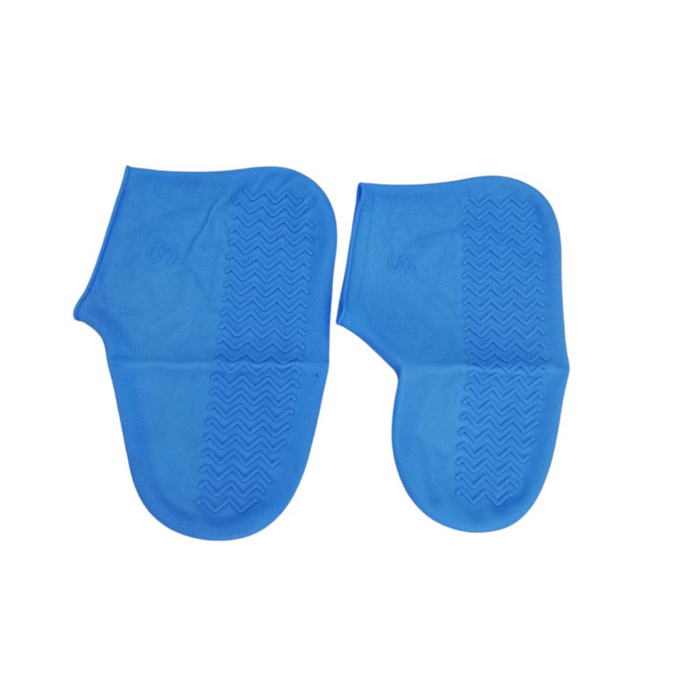 Силиконовые чехлы бахил для обуви от дождя и грязи S (размер 32-36) цвет синий Черновцы - изображение 3