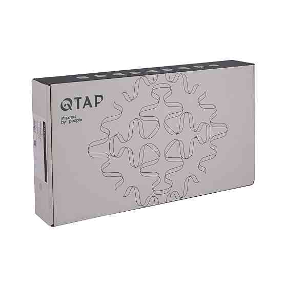 Змішувач для раковини Qtap Vlasta New високий QTVLA269GMB45653 Gunmetal Black PVD Київ