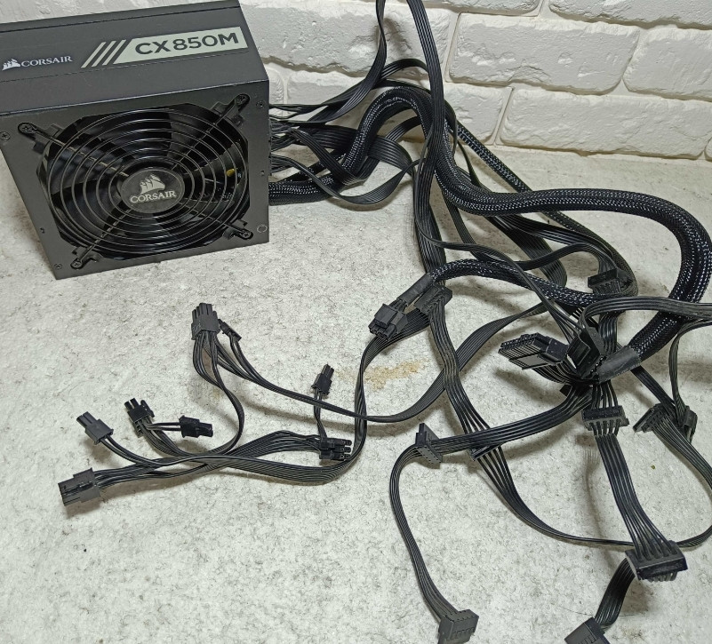 Блок живлення CORSAIR CX850M 80 PLUS Bronze 850W ЗАВОДСЬКА пломба. Харків - фото 7