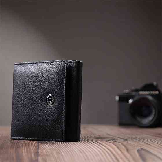 Красивый кошелек для женщин из натуральной кожи ST Leather 22709 Черный Киев