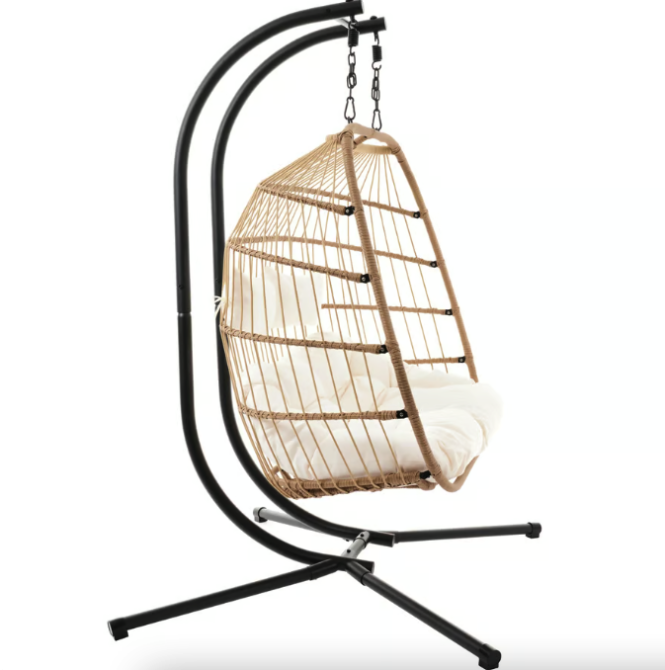 Підвісне крісло-кокон Di Volio Rona двомісне бежевий Киев - изображение 2