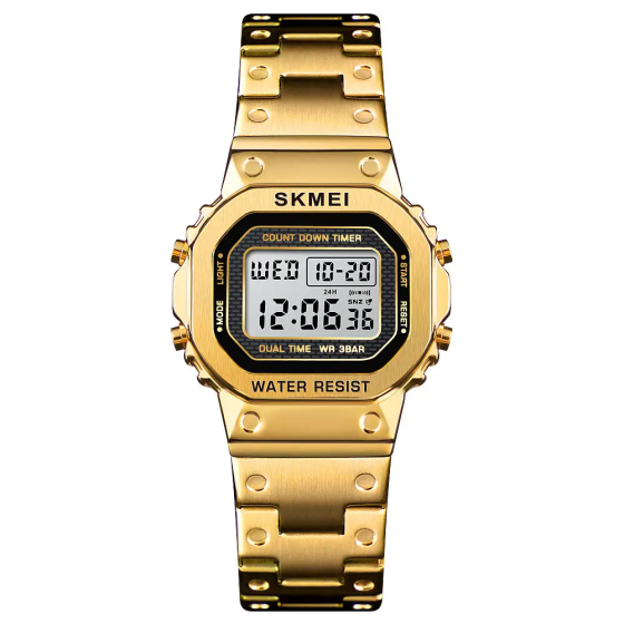 Жіночий спортивний годинник Skmei 1433 Singapore Золотистий Вінниця
