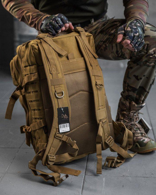 РЮКЗАК ТАКТИЧЕСКИЙ 2Е, 45Л, LASER CUT cayot  НШ6325 Одесса - изображение 5
