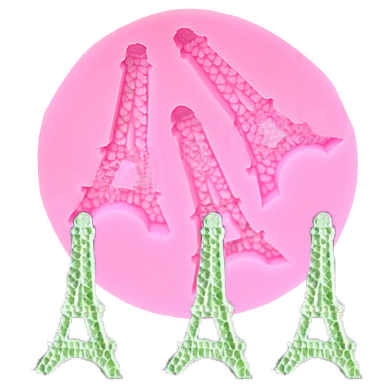 Молд силиконовый Эйфелева башня 65 мм розовый Киев - изображение 7