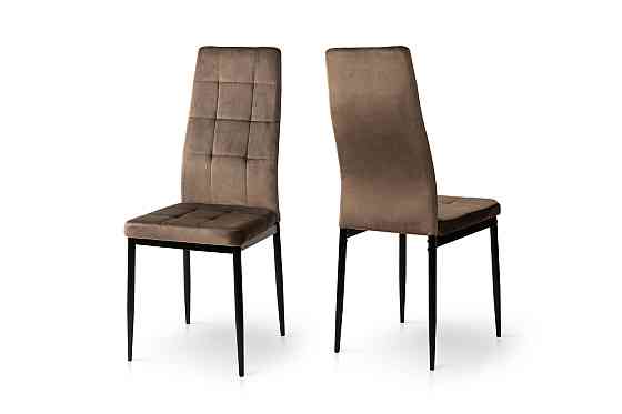 Стілець Айс, чорний/велюр тобакко Київ