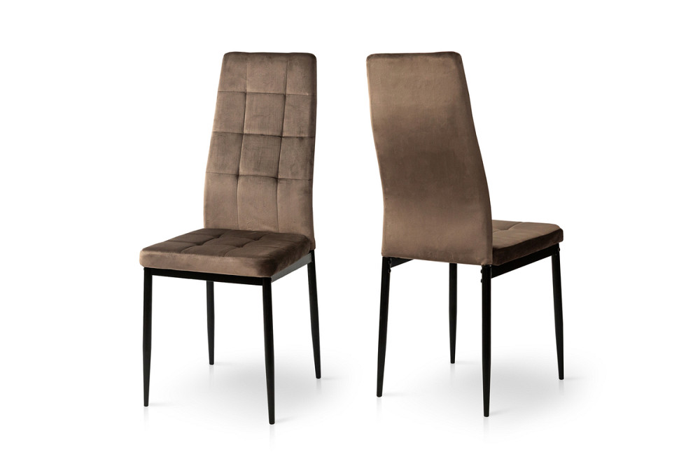 Стілець Айс, чорний/велюр тобакко Київ - фото 3