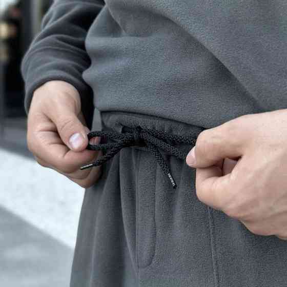 Темно-сірий спортивний костюм осінь зима Pobedov Winter. Теплий зимовий чоловічий спортивний костюм Київ