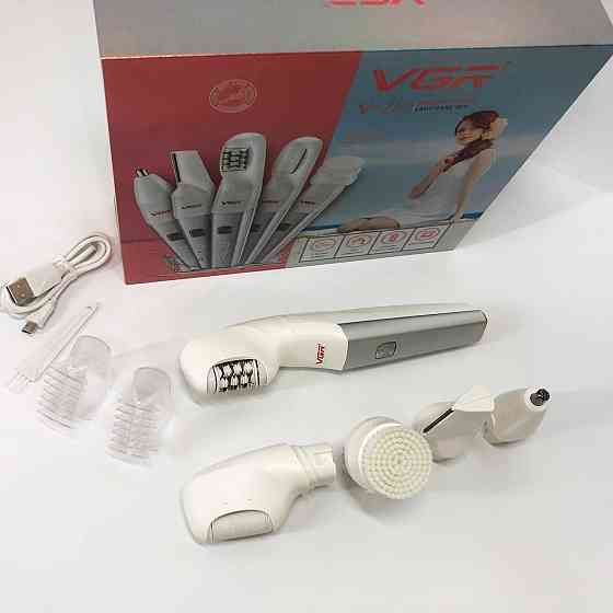 Професійна терка для п'ят VGR 5 в 1 V-752, Жіночий багатофункціональний епілятор з насадками YN-35 Івано-Франківськ