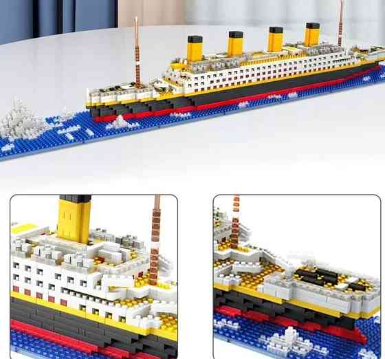 Титанік конструктор корабель 1878 деталей міні Лего. Київ
