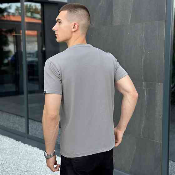 Мужская футболка стальная Pobedov Peremoga Киев