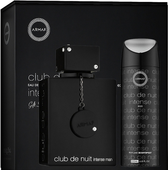 Набор для мужчин Club De Nuit Intense Man Armaf (Туалетная вода мужская 105 мл Дезодорант 200 мл в боксе) Запорожье - изображение 2