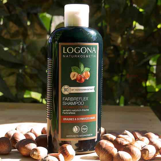 БІО-Шампунь для фарбованого темно-коричневого волосся Горіх Logona 250 мл Київ