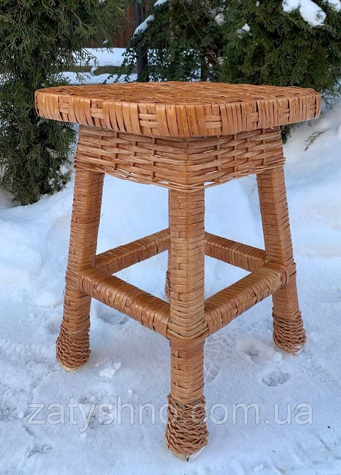 Табуретка большая кухонная из лозы Киев - изображение 3