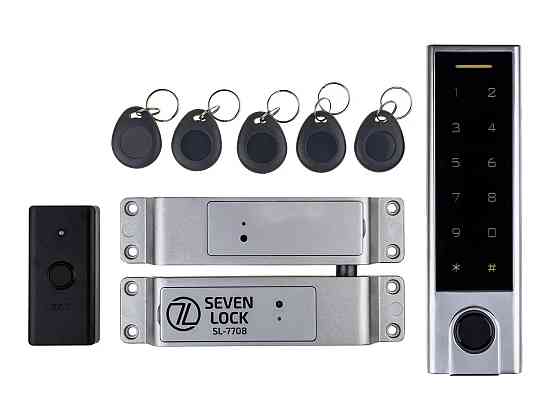 Беспроводной биометрический комплект контроля доступа SEVEN LOCK SL-7708F Киев