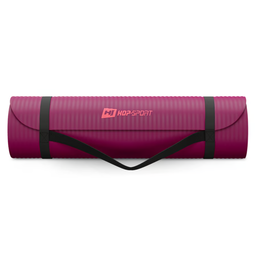 Коврик для йоги Hop-Sport HS-NB015GM NBR 1,5см ягідний Київ - фото 3