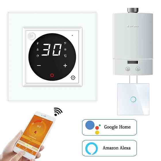 Комплект дистанційного керування котлом LIVOLO білий скло (VL-C7FCEZ-701Z-2WP) Коломыя