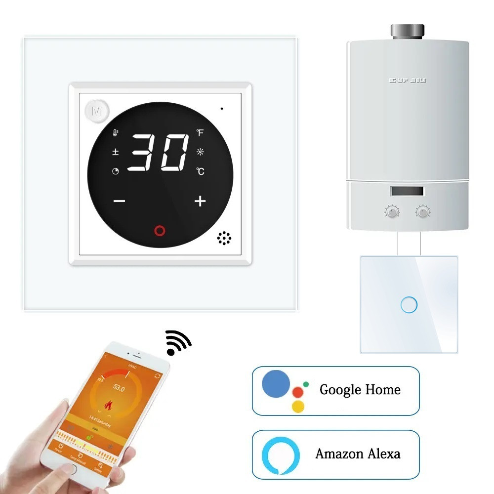 Комплект дистанційного керування котлом LIVOLO білий скло (VL-C7FCEZ-701Z-2WP) Коломыя - изображение 2