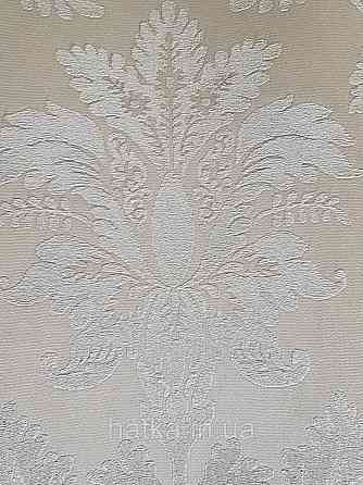 Обои виниловые на бумажной основе Sirpi Italian Silk7 1.04х10 вензеля крупные структурные беж на белом 60012 Киев
