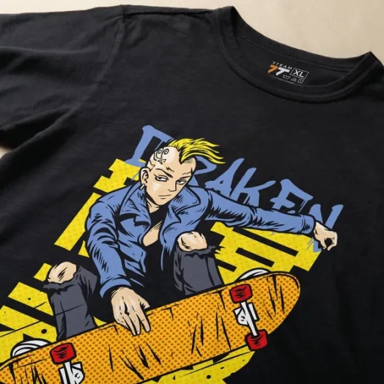 Футболка для подростка мальчика с принтом Токийские Мстители Рюгуджи Кен (Дракен) Размер 160 Anime10599 Днепр