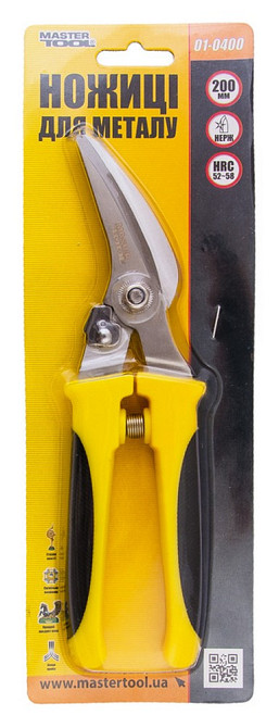 MASTERTOOL Ножиці для металу MASTERTOOL універсальні 200 мм лівий різ 01-0400 Коломия - фото 2