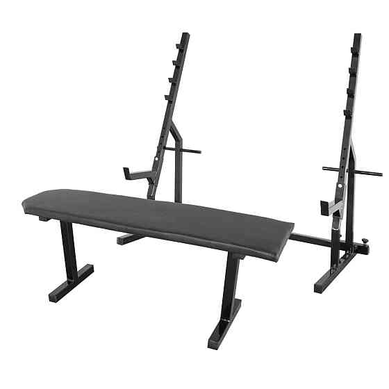 Скамья горизонтальная для жима + Стойки со страховкой 40 на 40 мм. Киев