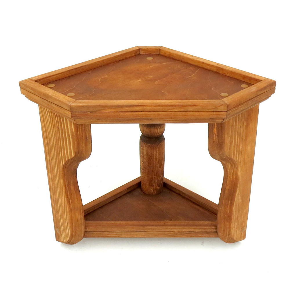 Угловая настенная полка 