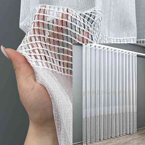 Тюль VR-Textil 2024т Жаккард Белый 400х270 см (42-1095) Киев