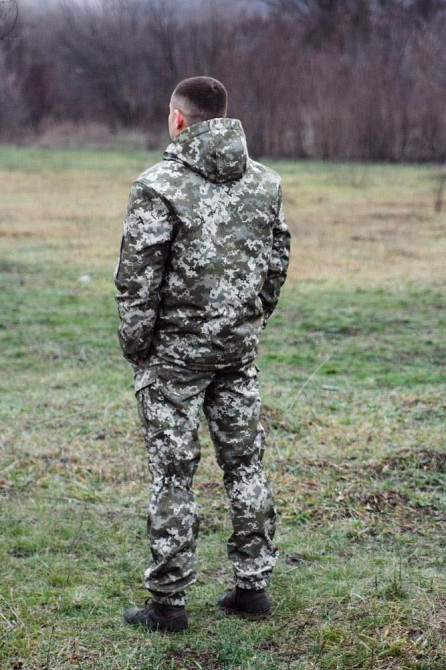 Тактична зимова чоловічі куртка з капюшоном  Softs Hell +5°С, -20°С мультикам  водонепронекна куртка WAR Львів - фото 2