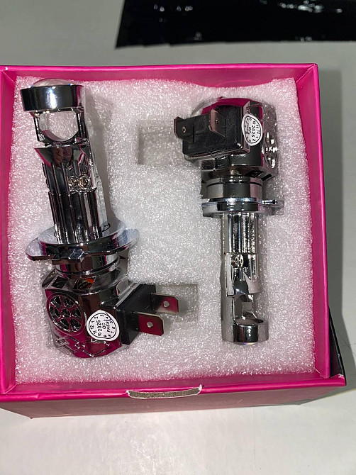 Светодиодные LED лампы H7 с линзой 72W 12000Lm, белый свет 5500K, комплект для автомобильных фар Одесса - изображение 10