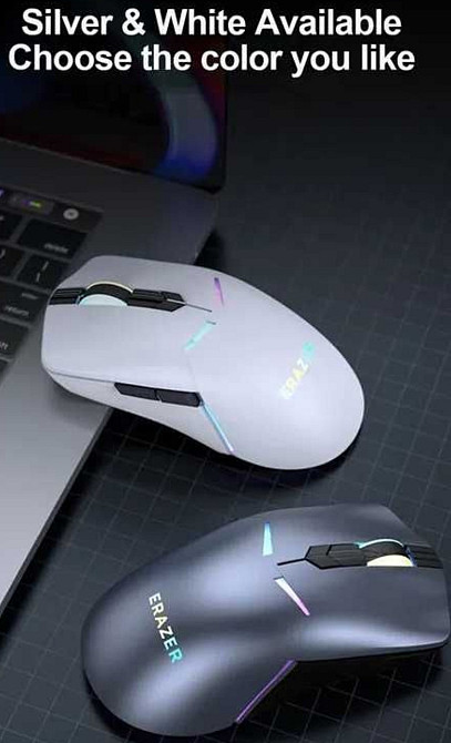 Мыши Игровая: Lenovo ERAZER G501 10000DP Bluetooth, безпроводная Белая. Киев - изображение 2