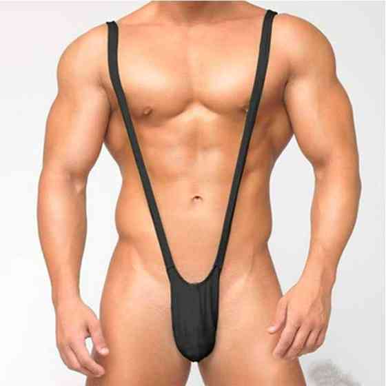 Чоловічі стрінги комбінезон - Чорний - М/L Вінниця