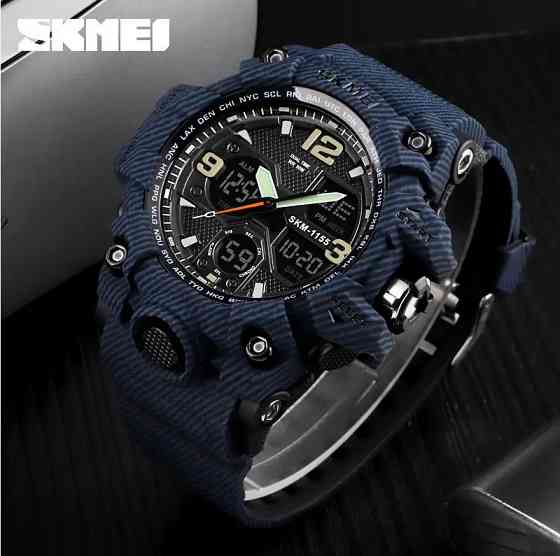Мужские наручные часы Skmei Hamlet 1155 Синий джинс Киев
