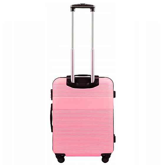 Валіза пластикова WINGS 5398 мала 55 см рожева Київ