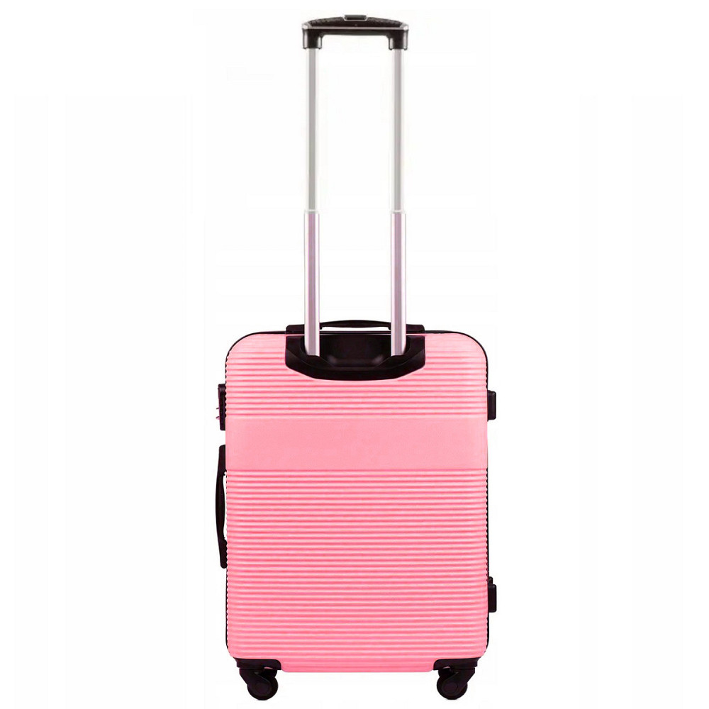 Валіза пластикова WINGS 5398 мала 55 см рожева Київ - фото 3