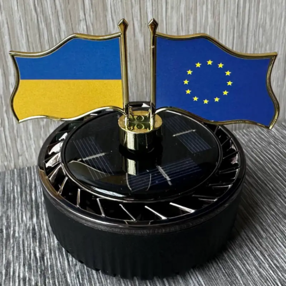Ароматизатор автомобільний Прапори на сонячній батареї Вінниця