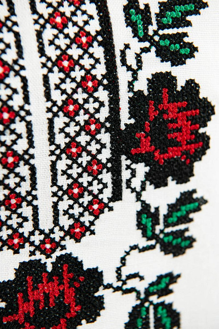 Вишиванка для дівчаток, лляна біла топ Київ - фото 3