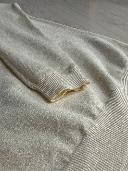 Джемпер жіночий ACCORDDREAM 9377 тонкий светр однотонний базовий, молочний, one size Київ - фото 18