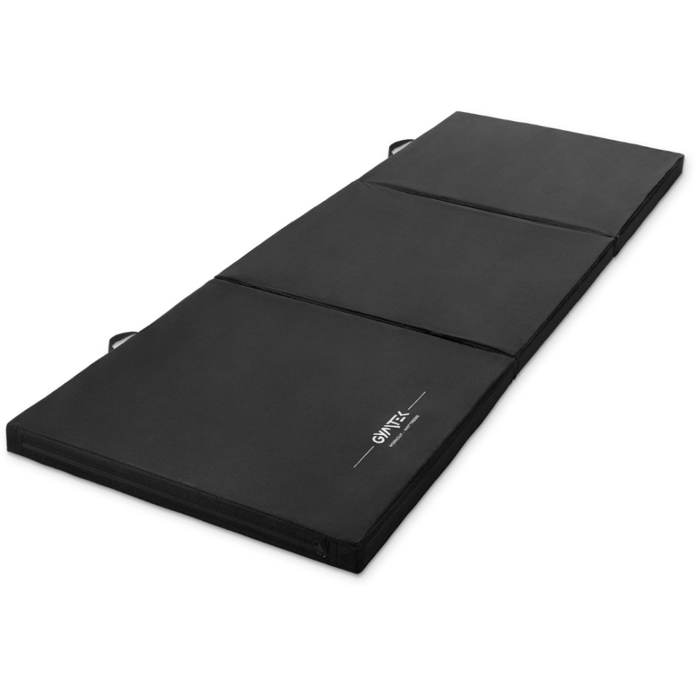 Мат гімнастичний Gymtek твердий 5см з липучкою чорний Київ - фото 1