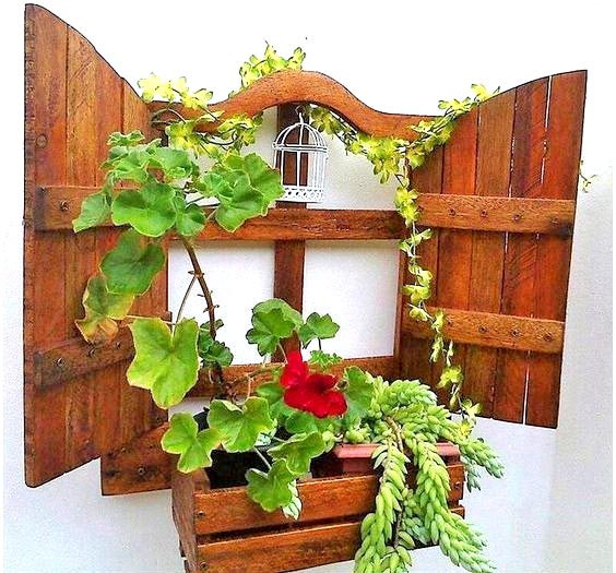 Полка настенная для цветов 