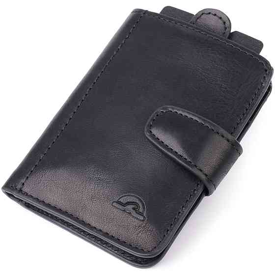 Вместительный картхолдер из натуральной кожи Tony Perotti 20899_1 (3796 nero) Черный Киев