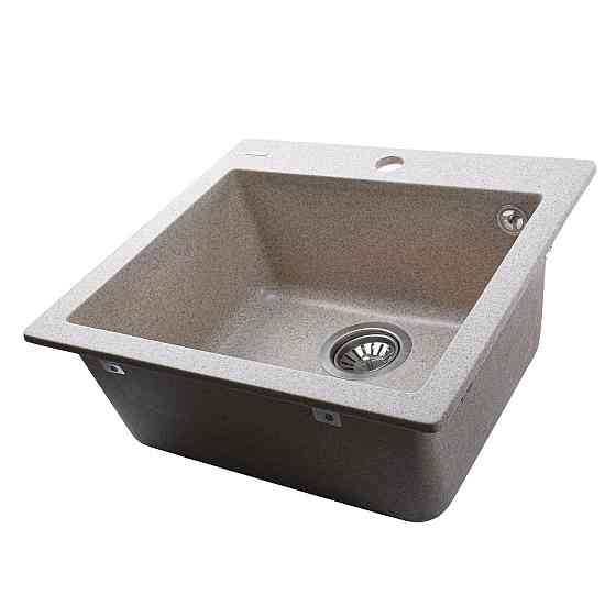 Гранитная мойка Globus Lux AOSTA миндаль 490x455мм-А0008 (000023570) Киев