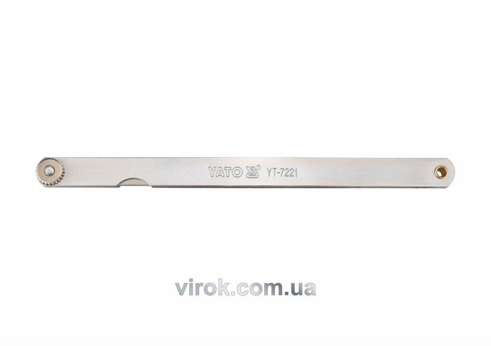 Щупи вимірювальні YATO : 200 х 12.8 мм, 17 пелюстків, h= 0.02 - 1 мм [10/100] Одеса - фото 1