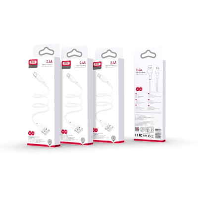 Дата кабель USB 2.0 AM to Lightning 1.0m 2.4A XO (CB-23UL) Вінниця - фото 2