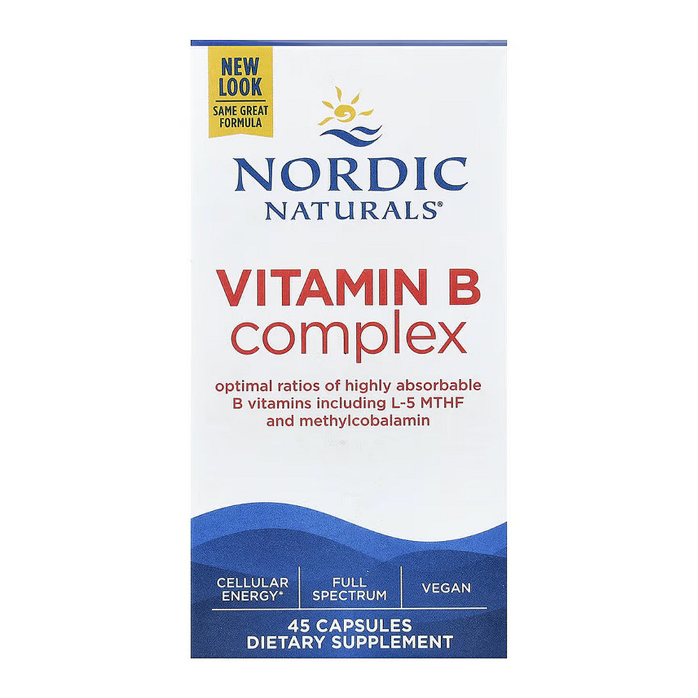Комплекс вітамінів групи В Nordic Naturals Vitamin B Complex 45 капс Київ - фото 2