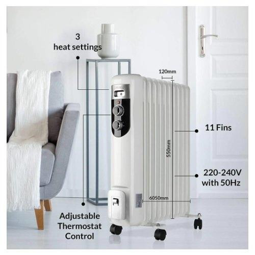 Радіатор масляний OLSEN & SMITH OR-01 DRO128M 2,5 кВт Одесса - изображение 2